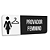 Placa de Sinalização Indicativa - Provador Feminino - Imagem 6