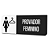 Placa de Sinalização Indicativa - Provador Feminino - Imagem 5