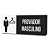 Placa de Sinalização Indicativa - Provador Masculino - Imagem 5
