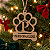 Bola de Natal Pata Personalizada – Inicial e Nome - Imagem 2
