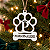 Bola de Natal Pata Personalizada – Inicial e Nome - Imagem 1