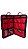 Bag de Baquetas Luxo Gavazzicase Vermelho em Nylon - Imagem 5