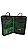 BAG PARA BAQUETAS -COURO LUXO - PRETO E VERDE - Imagem 3