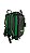 BAG PARA BAQUETAS -COURO LUXO - PRETO E VERDE - Imagem 4