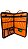 Bag Baquetas Gavazzicase Luxo Laranja Nylon - Imagem 1