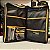 BAG PARA BAQUETAS - COURO LUXO - PRETO COM AMARELO. - Imagem 3