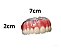 Dentadura Universal Superior + Inferior de Silicone Encaixa Facil Na Boca, Calcular o Frete> - Imagem 4