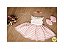 Vestido de Daminha Organza Rosa - Infantil - Imagem 1