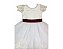 Vestido de Daminha Branco e Marsala com Tule Francês - Infantil - Imagem 3