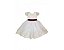Vestido de Daminha Branco e Marsala com Tule Francês - Infantil - Imagem 1