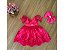 Vestido de Daminha de Luxo Rosa Fechado - Infantil - Imagem 1