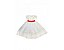 Vestido de Daminha Branco com Vermelho - Infantil - Imagem 1