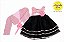 Conjunto Vestido de Renda Rosa e Bolero - Infantil - Imagem 1