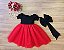 Vestido de Tule Preto e Vermelho - Infantil - Imagem 1