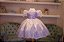 Vestido de Festa Lilas e Branco - Infantil - Imagem 1