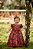 Vestido Preto Floral Vermelho - Infantil - Imagem 1