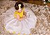 Vestido Luxo Amarelo e Branco - Infantil - Imagem 3