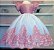 Vestido Luxo com Renda Rosa - Infantil - Imagem 1