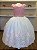 Vestido de Princesa Bordado em Perolas Rosa - Infantil - Imagem 1