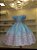 Vestido de Daminha Azul com Rosa - Infantil - Imagem 1