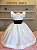 Vestido Off  white Com Preto - Infantil - Imagem 1