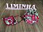 kit Tapa Fralda e Bolsa Floral Vermelho-Infantil - Imagem 1