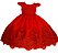 Vestido Para Daminha Vermelho com Perolas - Daminha de Honra - Imagem 1