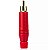 Plug RCA Macho ACPR-YEL, Profissional – Amphenol - Vermelho - Imagem 1