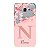 Capinha para Samsung Gran Prime Anti Impacto Personalizada - Delicate Flowers Rosa com nome e fundo transparente - Imagem 1