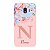 Capinha para Samsung J2 Core Anti Impacto Personalizada - Delicate Flowers Rosa com nome e fundo transparente - Imagem 1