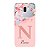 Capinha para Samsung J6 Plus Anti Impacto Personalizada - Delicate Flowers Rosa com nome e fundo transparente - Imagem 1