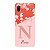 Capinha para Samsung M02 Anti Impacto Personalizada - Delicate Flowers Rosa com nome e fundo transparente - Imagem 1