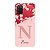 Capinha para Samsung A03s Anti Impacto Personalizada - Delicate Flowers Rosa com nome e fundo transparente - Imagem 1