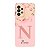 Capinha para Samsung A33 Anti Impacto Personalizada - Delicate Flowers Rosa com nome e fundo transparente - Imagem 1