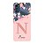 Capinha para Moto E32 Anti Impacto Personalizada - Delicate Flowers Rosa com nome e fundo transparente - Imagem 1