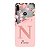 Capinha para Moto E6 Plus Anti Impacto Personalizada - Delicate Flowers Rosa com nome e fundo transparente - Imagem 1