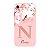 Capinha para iPhone XR Anti Impacto Personalizada - Delicate Flowers Rosa com nome e fundo transparente - Imagem 1