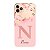 Capinha para iPhone 11 Pro Anti Impacto Personalizada - Delicate Flowers Rosa com nome e fundo transparente - Imagem 1