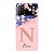 Capinha para Xiaomi Poco M3 Anti Impacto Personalizada - Delicate Flowers Rosa com nome e fundo transparente - Imagem 1