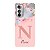 Capinha para Moto Edge 30 Anti Impacto Personalizada - Delicate Flowers Rosa com nome e fundo transparente - Imagem 1