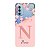 Capinha para Moto G51 Anti Impacto Personalizada - Delicate Flowers Rosa com nome e fundo transparente - Imagem 1