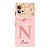 Capinha para Moto Edge 30 Fusion Anti Impacto Personalizada - Delicate Flowers Rosa com nome e fundo transparente - Imagem 1