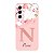 Capinha para Samsung A54 Anti Impacto Personalizada - Delicate Flowers Rosa com nome e fundo transparente - Imagem 1