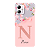 Capinha para Moto G14 Anti Impacto Personalizada - Delicate Flowers Rosa com nome e fundo transparente - Imagem 1