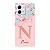 Capinha para Moto G84 Anti Impacto Personalizada - Delicate Flowers Rosa com nome e fundo transparente - Imagem 1
