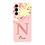 Capinha para Samsung A55 Anti Impacto Personalizada - Delicate Flowers Rosa com nome e fundo transparente - Imagem 1