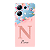 Capinha para Xiaomi RedMi Note 13 4G Anti Impacto Personalizada - Delicate Flowers Rosa com nome e fundo transparente - Imagem 1