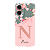 Capinha para Moto G35 Anti Impacto Personalizada - Delicate Flowers Rosa com nome e fundo transparente - Imagem 1
