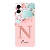 Capinha para Samsung A06 Anti Impacto Personalizada - Delicate Flowers Rosa com nome e fundo transparente - Imagem 1