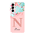 Capinha para Samsung A16 Anti Impacto Personalizada - Delicate Flowers Rosa com nome e fundo transparente - Imagem 1